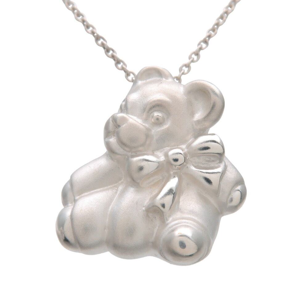Tiffany & Co. Teddy Bear Sterling Silver Necklace